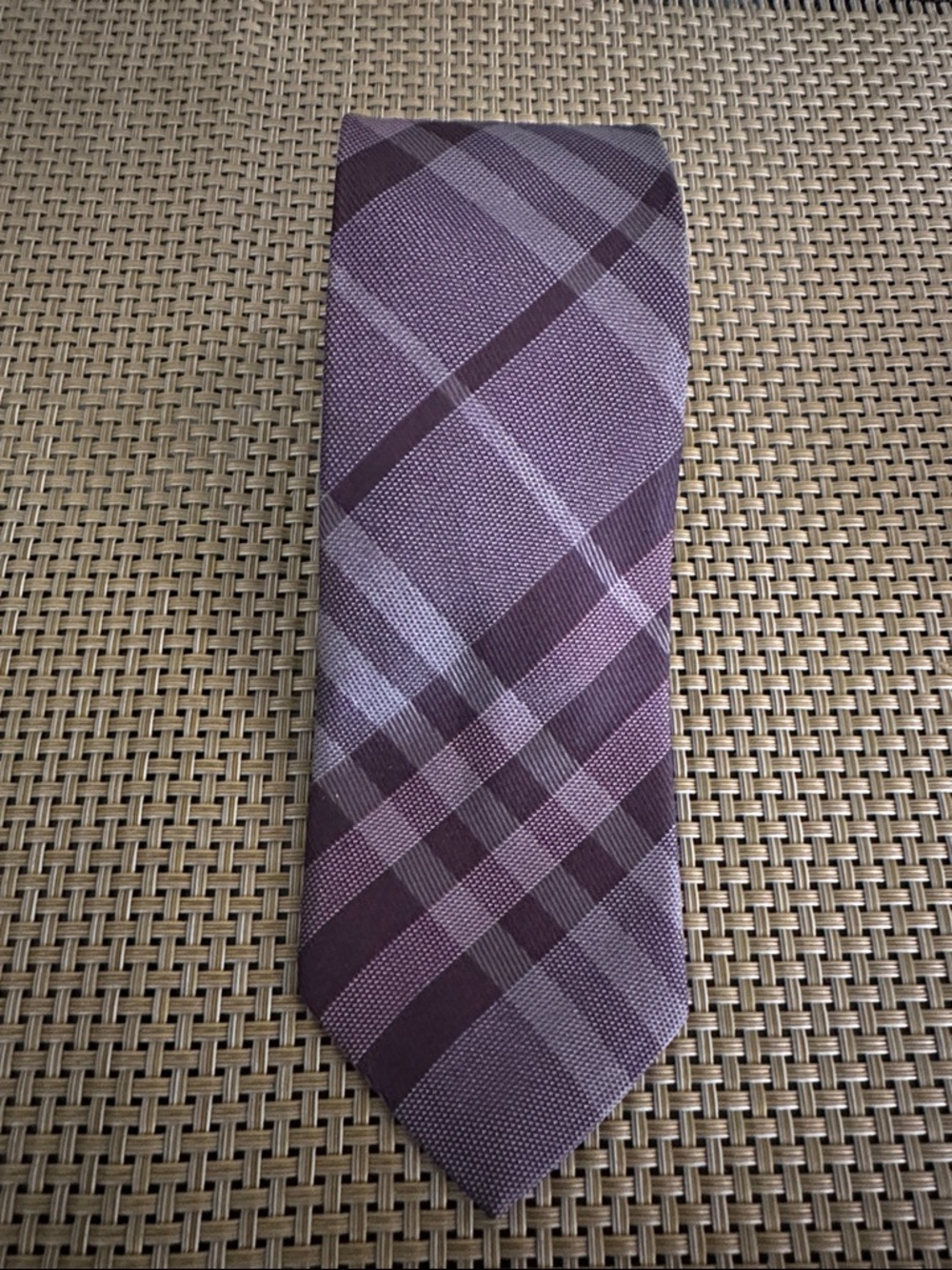 Burberry Plaid Silk Tie
